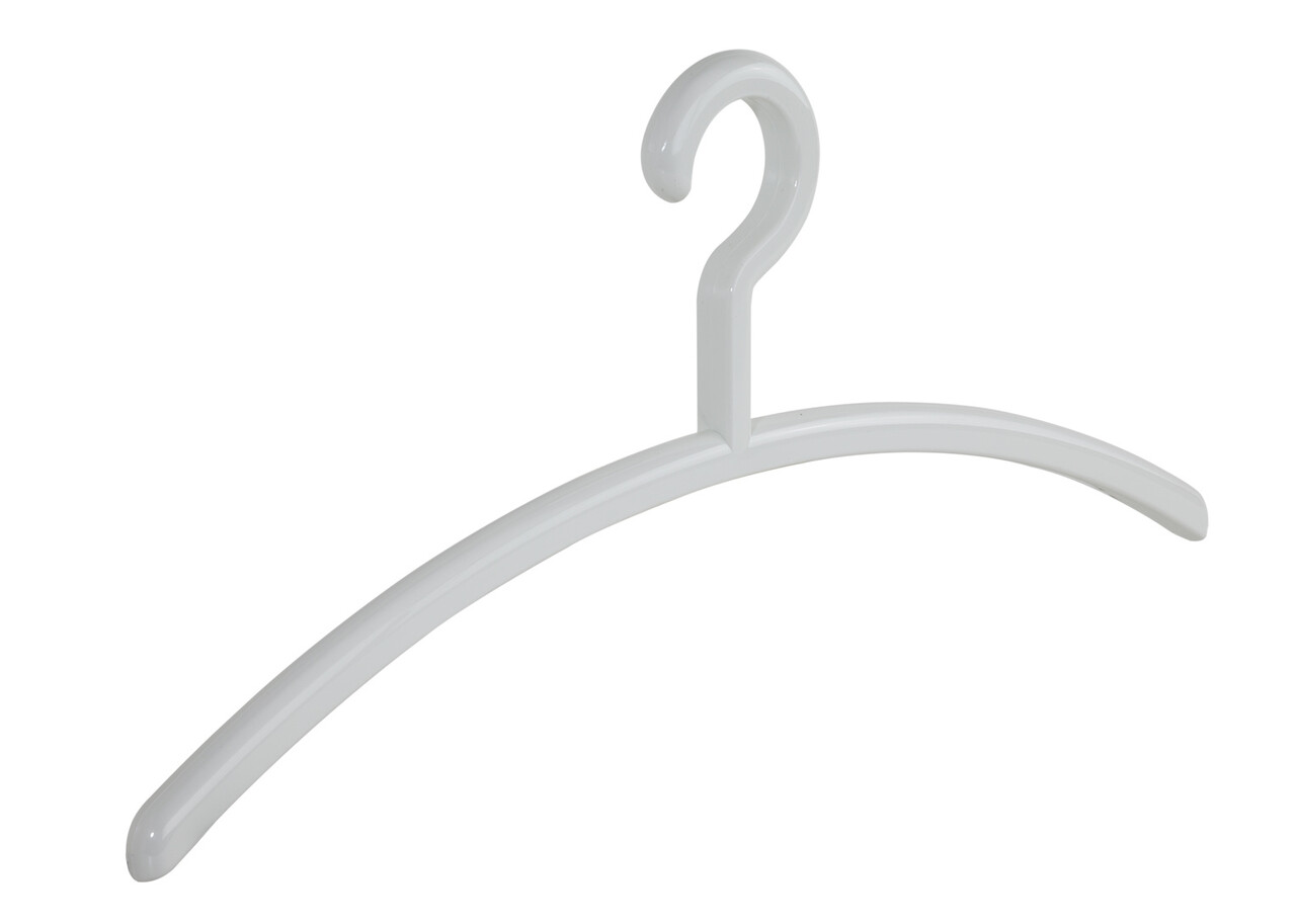 Garderobehanger - Jassenhanger - Volwassenen - 6350 - 24 Stuks - Elegance - Kunststof - Wit - 45 cm - Kledinghanger - Kleerhanger Garderobehanger - Jassenhanger - Volwassenen - 6350 - 24 Stuks - Elegance - Kunststof - Wit - 45 cm - Kledinghanger - Kleerhanger
