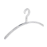 Garderobehanger - Jassenhanger - Volwassenen - 6350 - 12 Stuks - Elegance - Kunststof - Transparant - 45 cm - Kledinghanger - Kleerhanger