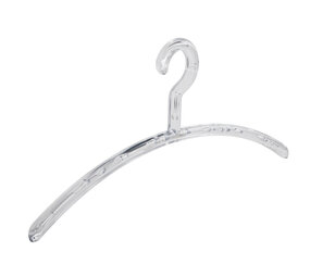 Garderobehanger - Jassenhanger - Volwassenen - 6350 - 20 Stuks - Elegance - Kunststof - Transparant - 45 cm - Kledinghanger - Kleerhanger