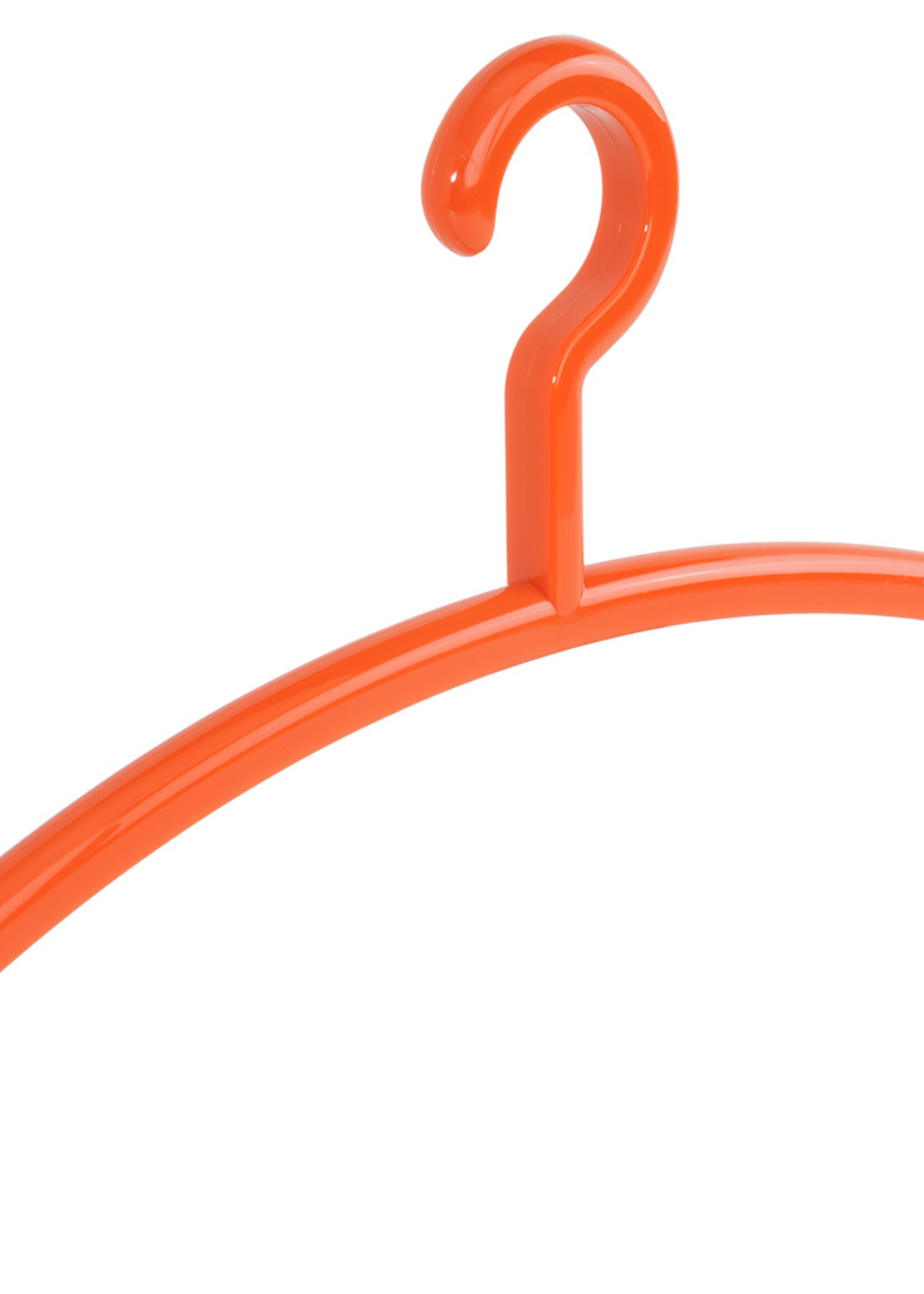 Garderobehanger - Jassenhanger - Volwassenen - 6350 - 12 Stuks - Elegance - Kunststof - Oranje - 45 cm - Kledinghanger - Kleerhanger