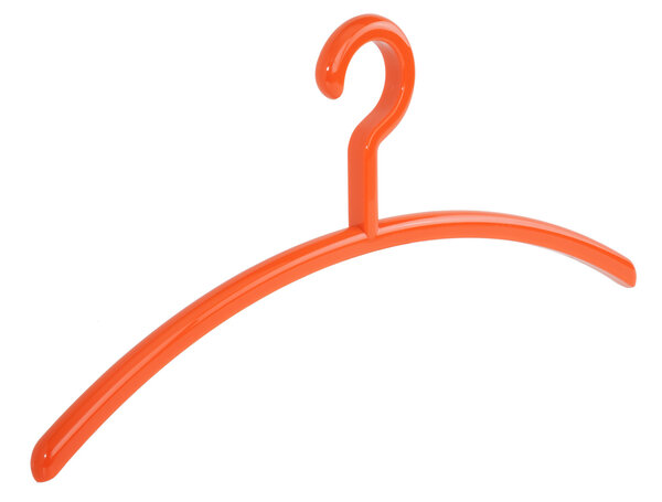 Garderobehanger - Jassenhanger - Volwassenen - 6350 - 8 Stuks - Elegance - Kunststof - Oranje - 45 cm - Kledinghanger - Kleerhanger