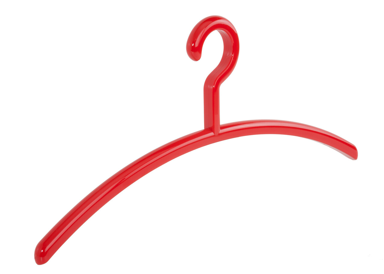 Garderobehanger - Jassenhanger - Volwassenen - 6350 - 6 Stuks - Elegance - Kunststof - Rood - 45 cm - Kledinghanger - Kleerhanger Garderobehanger - Jassenhanger - Volwassenen - 6350 - 6 Stuks - Elegance - Kunststof - Rood - 45 cm - Kledinghanger - Kleerhanger