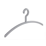 Garderobehanger - Jassenhanger - Volwassenen - 6350 - 10 Stuks - Elegance - Kunststof - Zilver - 45 cm - Kledinghanger - Kleerhanger