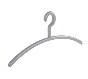 Garderobehanger - Jassenhanger - Volwassenen - 6350 - 6 Stuks - Elegance - Kunststof - Zilver - 45 cm - Kledinghanger - Kleerhanger Garderobehanger - Jassenhanger - Volwassenen - 6350 - 6 Stuks - Elegance - Kunststof - Zilver - 45 cm - Kledinghanger - Kleerhanger