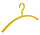 Garderobehanger - Jassenhanger - Volwassenen - 6351 - 10 Stuks - Primus - Kunststof - Geel - 45 cm - Kledinghanger - Kleerhanger