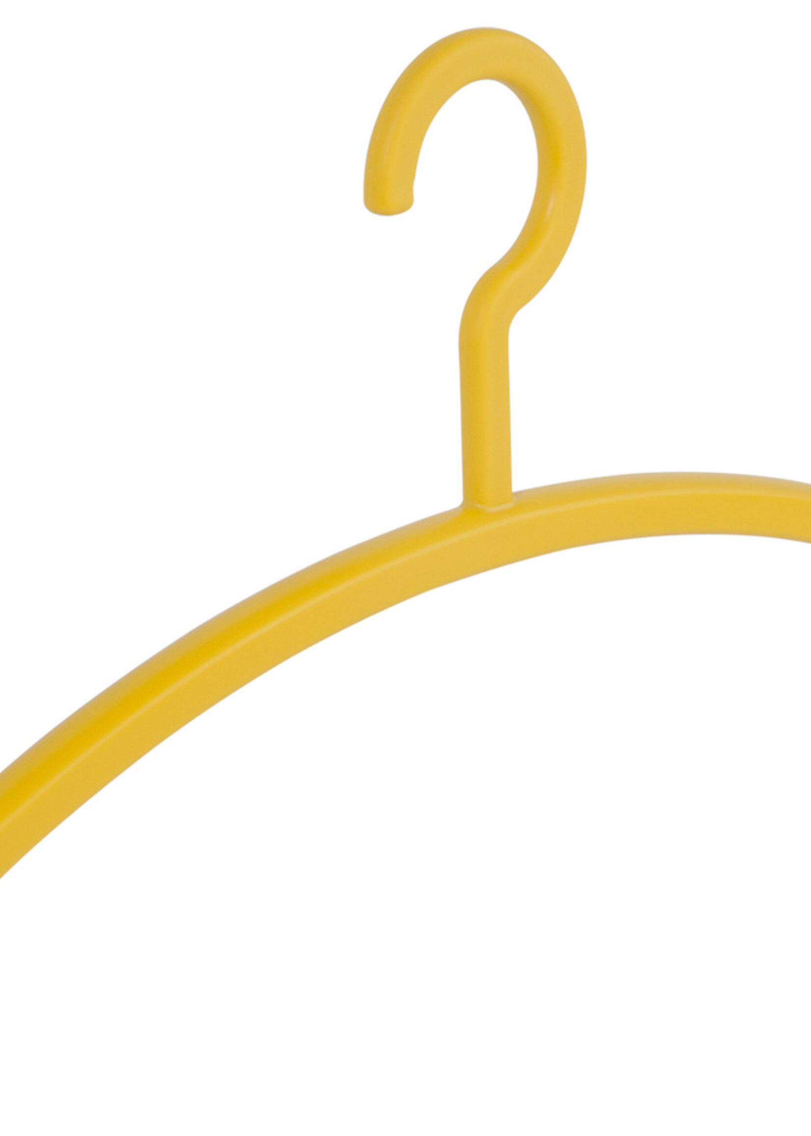 Garderobehanger - Jassenhanger - Volwassenen - 6351 - 20 Stuks - Primus - Kunststof - Geel - 45 cm - Kledinghanger - Kleerhanger