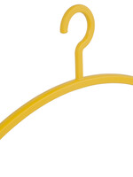 Garderobehanger - Jassenhanger - Volwassenen - 6351 - 6 Stuks - Primus - Kunststof - Geel - 45 cm - Kledinghanger - Kleerhanger