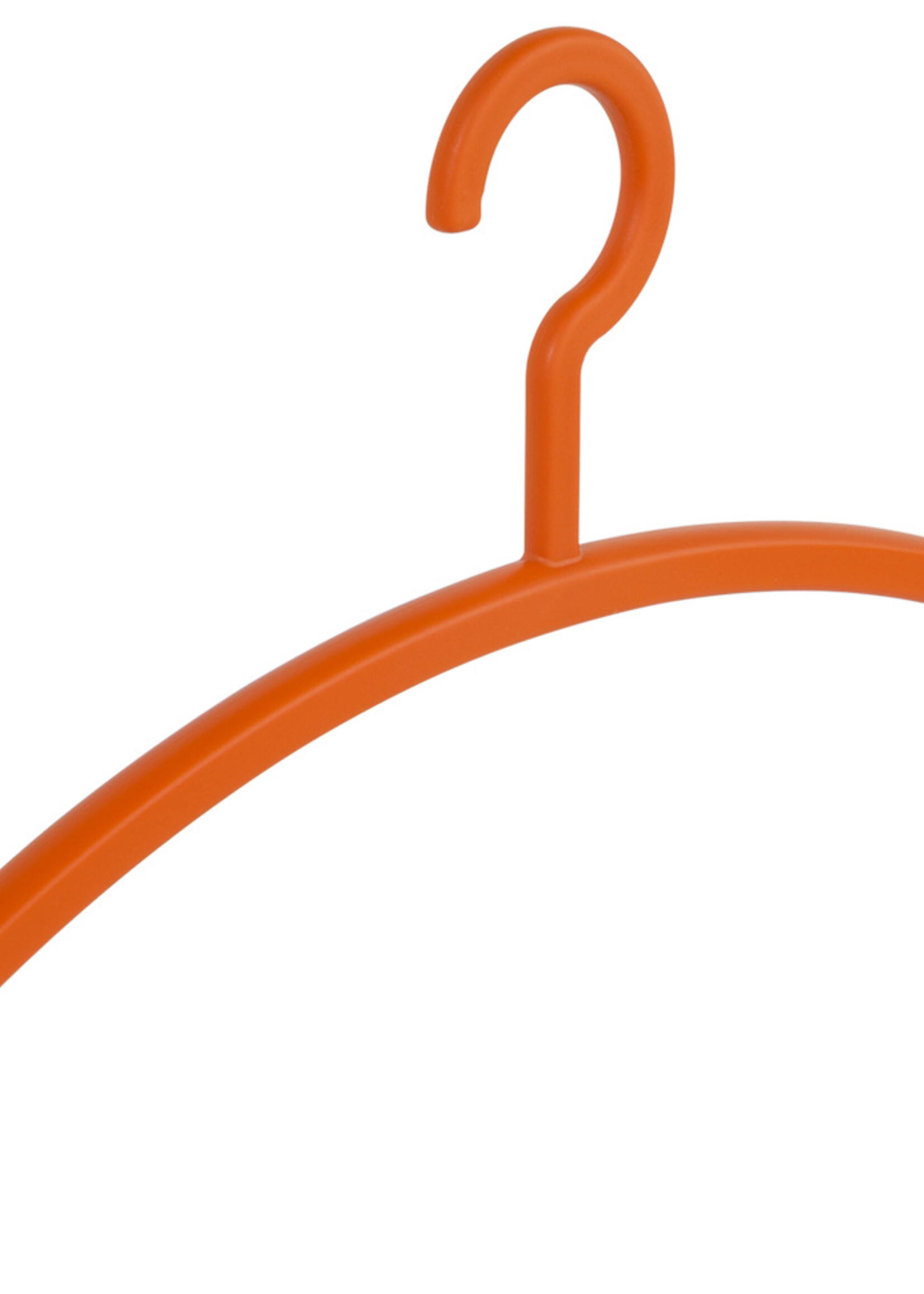 Garderobehanger - Jassenhanger - Volwassenen - 6351 - 12 Stuks - Primus - Kunststof - Oranje - 45 cm - Kledinghanger - Kleerhanger