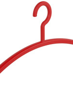 Garderobehanger - Jassenhanger - Volwassenen - 6351 - 12 Stuks - Primus - Kunststof - Rood - 45 cm - Kledinghanger - Kleerhanger
