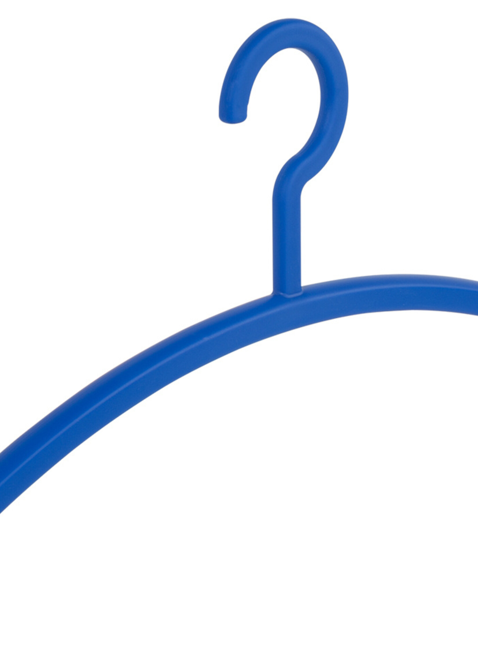 Garderobehanger - Jassenhanger - Volwassenen - 6351 - 8 Stuks - Primus - Kunststof - Blauw - 45 cm - Kledinghanger - Kleerhanger