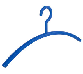Garderobehanger - Jassenhanger - Volwassenen - 6351 - 8 Stuks - Primus - Kunststof - Blauw - 45 cm - Kledinghanger - Kleerhanger