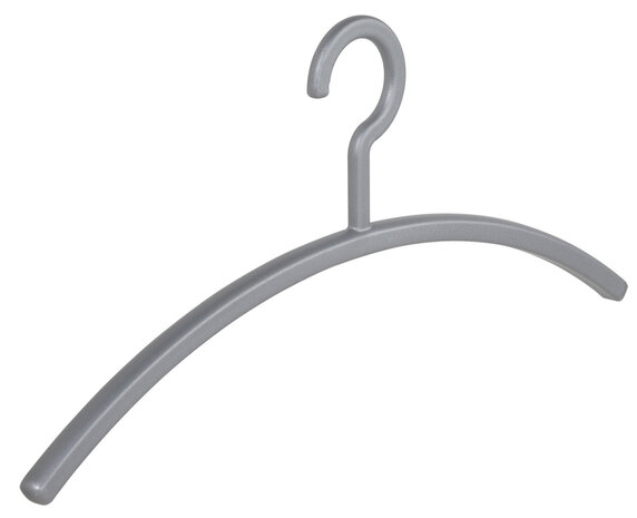 Garderobehanger - Jassenhanger - Volwassenen - 6351 - 10 Stuks - Primus - Kunststof - Zilver - 45 cm - Kledinghanger - Kleerhanger Garderobehanger - Jassenhanger - Volwassenen - 6351 - 10 Stuks - Primus - Kunststof - Zilver - 45 cm - Kledinghanger - Kleerhanger