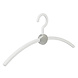 Garderobehanger - Jassenhanger - Volwassenen - 708120 - 12 Stuks - Point - Kunststof - Wit - Zilver - 45 cm - Kledinghanger - Kleerhanger Garderobehanger - Jassenhanger - Volwassenen - 708120 - 12 Stuks - Point - Kunststof - Wit - Zilver - 45 cm - Kledinghanger - Kleerhanger