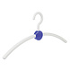 Garderobehanger - Jassenhanger - Volwassenen - 708130 - 10 Stuks - Point - Kunststof - Wit - Blauw - 45 cm - Kledinghanger - Kleerhanger Garderobehanger - Jassenhanger - Volwassenen - 708130 - 10 Stuks - Point - Kunststof - Wit - Blauw - 45 cm - Kledinghanger - Kleerhanger