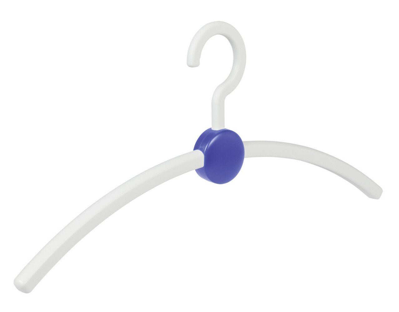 Garderobehanger - Jassenhanger - Volwassenen - 708130 - 6 Stuks - Point - Kunststof - Wit - Blauw - 45 cm - Kledinghanger - Kleerhanger Garderobehanger - Jassenhanger - Volwassenen - 708130 - 6 Stuks - Point - Kunststof - Wit - Blauw - 45 cm - Kledinghanger - Kleerhanger