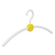 Garderobehanger - Jassenhanger - Volwassenen - 708140 - 10 Stuks - Point - Kunststof - Wit - Geel - 45 cm - Kledinghanger - Kleerhanger Garderobehanger - Jassenhanger - Volwassenen - 708140 - 10 Stuks - Point - Kunststof - Wit - Geel - 45 cm - Kledinghanger - Kleerhanger