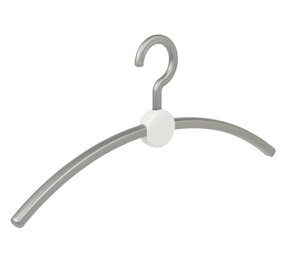 Garderobehanger - Jassenhanger - Volwassenen - 708210 - 24 Stuks - Point - Kunststof - Zilver - Wit - 45 cm - Kledinghanger - Kleerhanger Garderobehanger - Jassenhanger - Volwassenen - 708210 - 24 Stuks - Point - Kunststof - Zilver - Wit - 45 cm - Kledinghanger - Kleerhanger