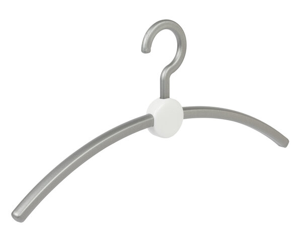 Garderobehanger - Jassenhanger - Volwassenen - 708210 - 24 Stuks - Point - Kunststof - Zilver - Wit - 45 cm - Kledinghanger - Kleerhanger Garderobehanger - Jassenhanger - Volwassenen - 708210 - 24 Stuks - Point - Kunststof - Zilver - Wit - 45 cm - Kledinghanger - Kleerhanger