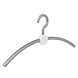 Garderobehanger - Jassenhanger - Volwassenen - 708210 - 8 Stuks - Point - Kunststof - Zilver - Wit - 45 cm - Kledinghanger - Kleerhanger Garderobehanger - Jassenhanger - Volwassenen - 708210 - 8 Stuks - Point - Kunststof - Zilver - Wit - 45 cm - Kledinghanger - Kleerhanger