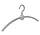 Garderobehanger - Jassenhanger - Volwassenen - 708220 - 20 Stuks - Point - Kunststof - Zilver - Zilver - 45 cm - Kledinghanger - Kleerhanger