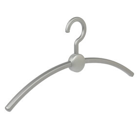 Garderobehanger - Jassenhanger - Volwassenen - 708220 - 6 Stuks - Point - Kunststof - Zilver - Zilver - 45 cm - Kledinghanger - Kleerhanger Garderobehanger - Jassenhanger - Volwassenen - 708220 - 6 Stuks - Point - Kunststof - Zilver - Zilver - 45 cm - Kledinghanger - Kleerhanger