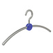 Garderobehanger - Jassenhanger - Volwassenen - 708230 - 12 Stuks - Point - Kunststof - Zilver - Blauw - 45 cm - Kledinghanger - Kleerhanger Garderobehanger - Jassenhanger - Volwassenen - 708230 - 12 Stuks - Point - Kunststof - Zilver - Blauw - 45 cm - Kledinghanger - Kleerhanger