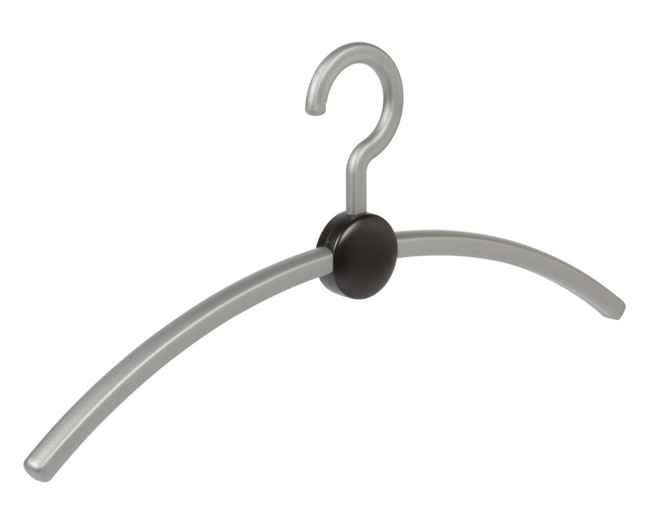 Garderobehanger - Jassenhanger - Volwassenen - 708270 - 20 Stuks - Point - Kunststof - Zilver - Zwart - 45 cm - Kledinghanger - Kleerhanger Garderobehanger - Jassenhanger - Volwassenen - 708270 - 20 Stuks - Point - Kunststof - Zilver - Zwart - 45 cm - Kledinghanger - Kleerhanger