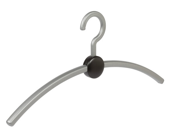 Garderobehanger - Jassenhanger - Volwassenen - 708270 - 20 Stuks - Point - Kunststof - Zilver - Zwart - 45 cm - Kledinghanger - Kleerhanger Garderobehanger - Jassenhanger - Volwassenen - 708270 - 20 Stuks - Point - Kunststof - Zilver - Zwart - 45 cm - Kledinghanger - Kleerhanger