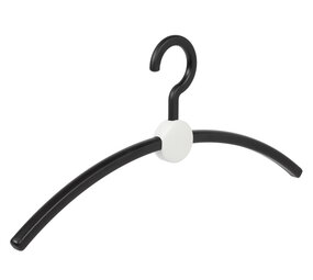 Garderobehanger - Jassenhanger - Volwassenen - 708710 - 24 Stuks - Point - Kunststof - Zwart - Wit - 45 cm - Kledinghanger - Kleerhanger Garderobehanger - Jassenhanger - Volwassenen - 708710 - 24 Stuks - Point - Kunststof - Zwart - Wit - 45 cm - Kledinghanger - Kleerhanger