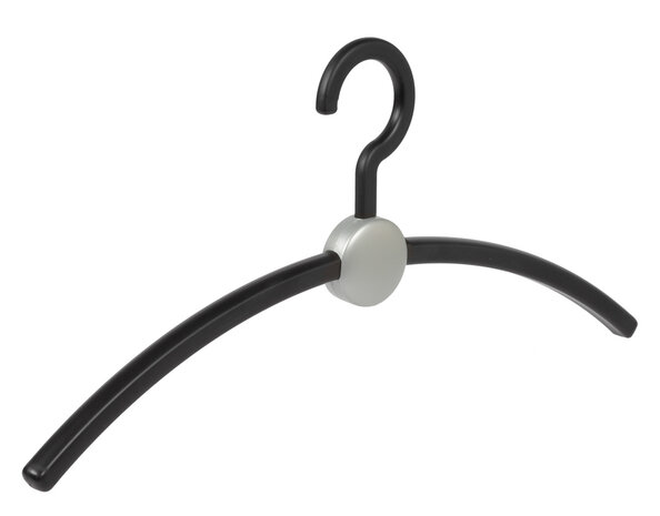 Garderobehanger - Jassenhanger - Volwassenen - 708720 - 20 Stuks - Point - Kunststof - Zwart - Zilver - 45 cm - Kledinghanger - Kleerhanger Garderobehanger - Jassenhanger - Volwassenen - 708720 - 20 Stuks - Point - Kunststof - Zwart - Zilver - 45 cm - Kledinghanger - Kleerhanger
