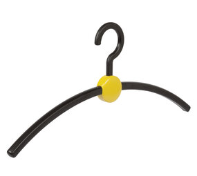 Garderobehanger - Jassenhanger - Volwassenen - 708740 - 10 Stuks - Point - Kunststof - Zwart - Geel - 45 cm - Kledinghanger - Kleerhanger Garderobehanger - Jassenhanger - Volwassenen - 708740 - 10 Stuks - Point - Kunststof - Zwart - Geel - 45 cm - Kledinghanger - Kleerhanger