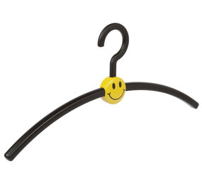 Garderobehanger - Jassenhanger - Volwassenen - 709740 - 12 Stuks - Smile - Kunststof - Zwart - Geel - 45 cm - Kledinghanger - Kleerhanger Garderobehanger - Jassenhanger - Volwassenen - 709740 - 12 Stuks - Smile - Kunststof - Zwart - Geel - 45 cm - Kledinghanger - Kleerhanger