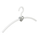 Garderobehanger - Jassenhanger - Volwassenen - 710120 - 12 Stuks - Eve - Kunststof - Wit - Zilver - 45 cm - Kledinghanger - Kleerhanger Garderobehanger - Jassenhanger - Volwassenen - 710120 - 12 Stuks - Eve - Kunststof - Wit - Zilver - 45 cm - Kledinghanger - Kleerhanger
