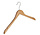 Kledinghanger - Volwassenen - 7101BA - 30 Stuks - Blousehanger - Shirthanger - Lotushout - Naturel Gelakt - Geknikt Model - Rokinkepingen - 44 cm - Kleerhanger