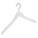 Kledinghanger - Volwassenen - 7101BA - 10 Stuks - Blousehanger - Shirthanger - Lotushout - Wit Gelakt - Geknikt Model - Rokinkepingen - 44 cm - Kleerhanger Kledinghanger - Volwassenen - 7101BA - 10 Stuks - Blousehanger - Shirthanger - Lotushout - Wit Gelakt - Geknikt Model - Rokinkepingen - 44 cm - Kleerhanger