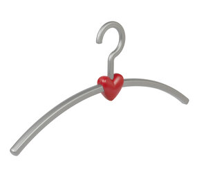 Garderobehanger - Jassenhanger - Volwassenen - 710250 - 6 Stuks - Eve - Kunststof - Zilver - Rood - 45 cm - Kledinghanger - Kleerhanger Garderobehanger - Jassenhanger - Volwassenen - 710250 - 6 Stuks - Eve - Kunststof - Zilver - Rood - 45 cm - Kledinghanger - Kleerhanger