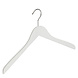 Kledinghanger - Volwassenen - 7102BA - 20 Stuks - Blousehanger - Shirthanger - Lotushout - Wit Gelakt - Geknikt Model - 44 cm - Kleerhanger Kledinghanger - Volwassenen - 7102BA - 20 Stuks - Blousehanger - Shirthanger - Lotushout - Wit Gelakt - Geknikt Model - 44 cm - Kleerhanger