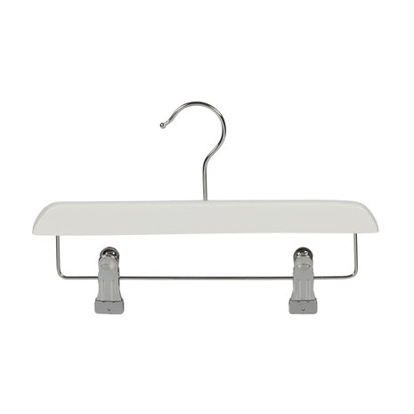 Knijperhanger - Baby - 7106BA - 20 Stuks - Lotushout - Wit Gelakt - Verschuifbare Anti-slip knijpers - 28 cm - Rokhanger - Broekhanger - Pantalonhanger - Babybügel Knijperhanger - Baby - 7106BA - 20 Stuks - Lotushout - Wit Gelakt - Verschuifbare Anti-slip knijpers - 28 cm - Rokhanger - Broekhanger - Pantalonhanger - Babybügel