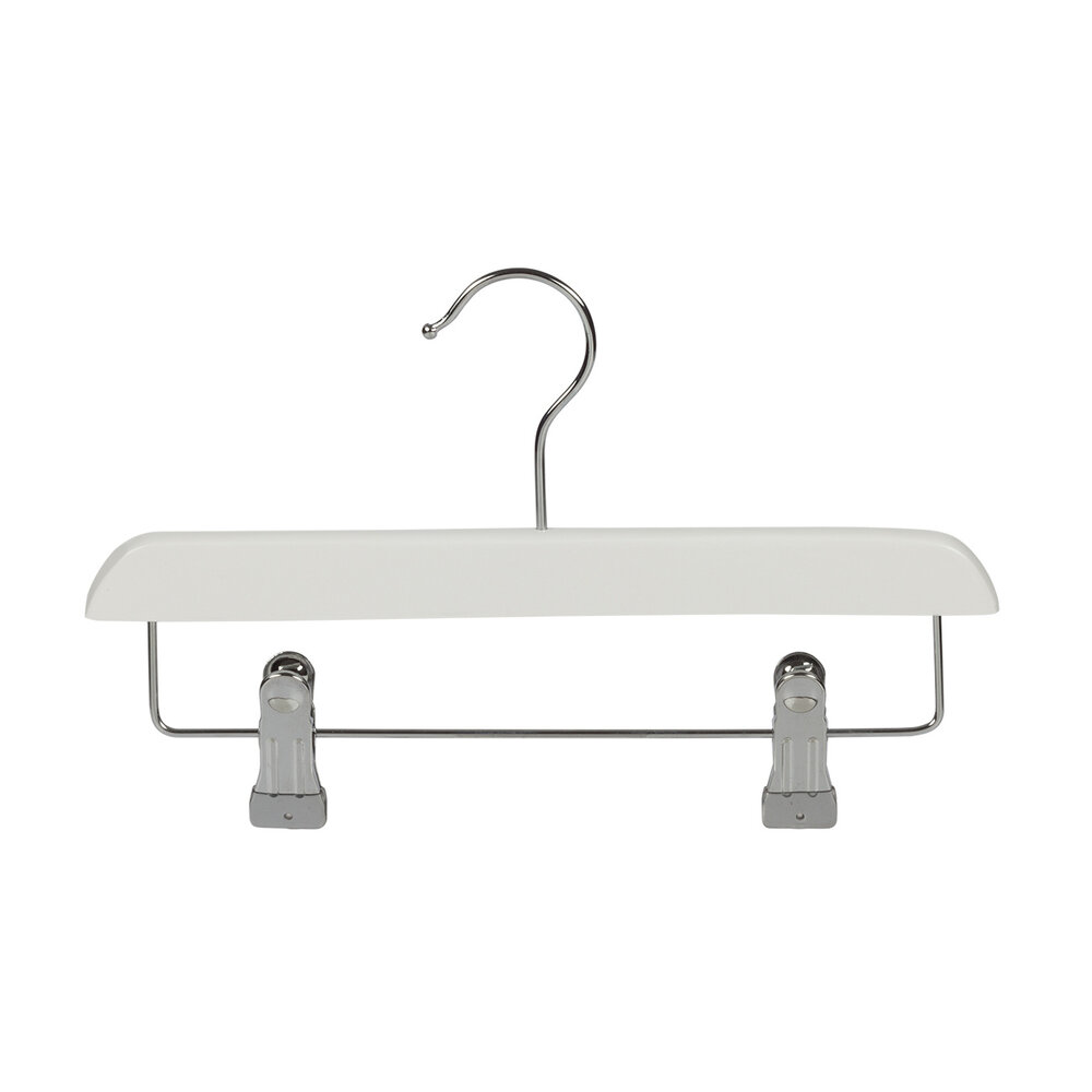 Knijperhanger - Baby - 7106BA - 30 Stuks - Lotushout - Wit Gelakt - Verschuifbare Anti-slip knijpers - 28 cm - Rokhanger - Broekhanger - Pantalonhanger - Babybügel Knijperhanger - Baby - 7106BA - 30 Stuks - Lotushout - Wit Gelakt - Verschuifbare Anti-slip knijpers - 28 cm - Rokhanger - Broekhanger - Pantalonhanger - Babybügel