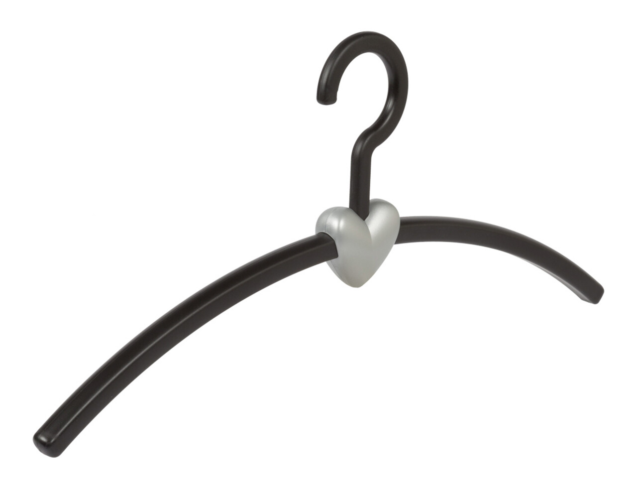 Garderobehanger - Jassenhanger - Volwassenen - 710720 - 8 Stuks - Eve - Kunststof - Zwart - Zilver - 45 cm - Kledinghanger - Kleerhanger Garderobehanger - Jassenhanger - Volwassenen - 710720 - 8 Stuks - Eve - Kunststof - Zwart - Zilver - 45 cm - Kledinghanger - Kleerhanger