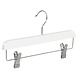 Knijperhanger - Kinderen - 7107BA - 20 Stuks - Lotushout - Wit Gelakt - Verschuifbare Anti-slip knijpers - 34 cm - Rokhanger - Broekhanger - Pantalonhanger - Kinderhanger Knijperhanger - Kinderen - 7107BA - 20 Stuks - Lotushout - Wit Gelakt - Verschuifbare Anti-slip knijpers - 34 cm - Rokhanger - Broekhanger - Pantalonhanger - Kinderhanger