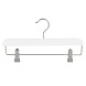 Knijperhanger - Kinderen - 7107BA - 50 Stuks - Lotushout - Wit Gelakt - Verschuifbare Anti-slip knijpers - 34 cm - Rokhanger - Broekhanger - Pantalonhanger - Kinderhanger Knijperhanger - Kinderen - 7107BA - 50 Stuks - Lotushout - Wit Gelakt - Verschuifbare Anti-slip knijpers - 34 cm - Rokhanger - Broekhanger - Pantalonhanger - Kinderhanger
