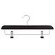 Knijperhanger - Volwassenen - 7108BA - 40 Stuks - Lotushout - Zwart Gelakt - Verschuifbare Anti-slip knijpers - 40 cm - Rokhanger - Broekhanger - Pantalonhanger Knijperhanger - Volwassenen - 7108BA - 40 Stuks - Lotushout - Zwart Gelakt - Verschuifbare Anti-slip knijpers - 40 cm - Rokhanger - Broekhanger - Pantalonhanger