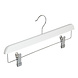 Knijperhanger - Volwassenen - 7108BA - 30 Stuks - Lotushout - Wit Gelakt - Verschuifbare Anti-slip knijpers - 40 cm - Rokhanger - Broekhanger - Pantalonhanger Knijperhanger - Volwassenen - 7108BA - 30 Stuks - Lotushout - Wit Gelakt - Verschuifbare Anti-slip knijpers - 40 cm - Rokhanger - Broekhanger - Pantalonhanger