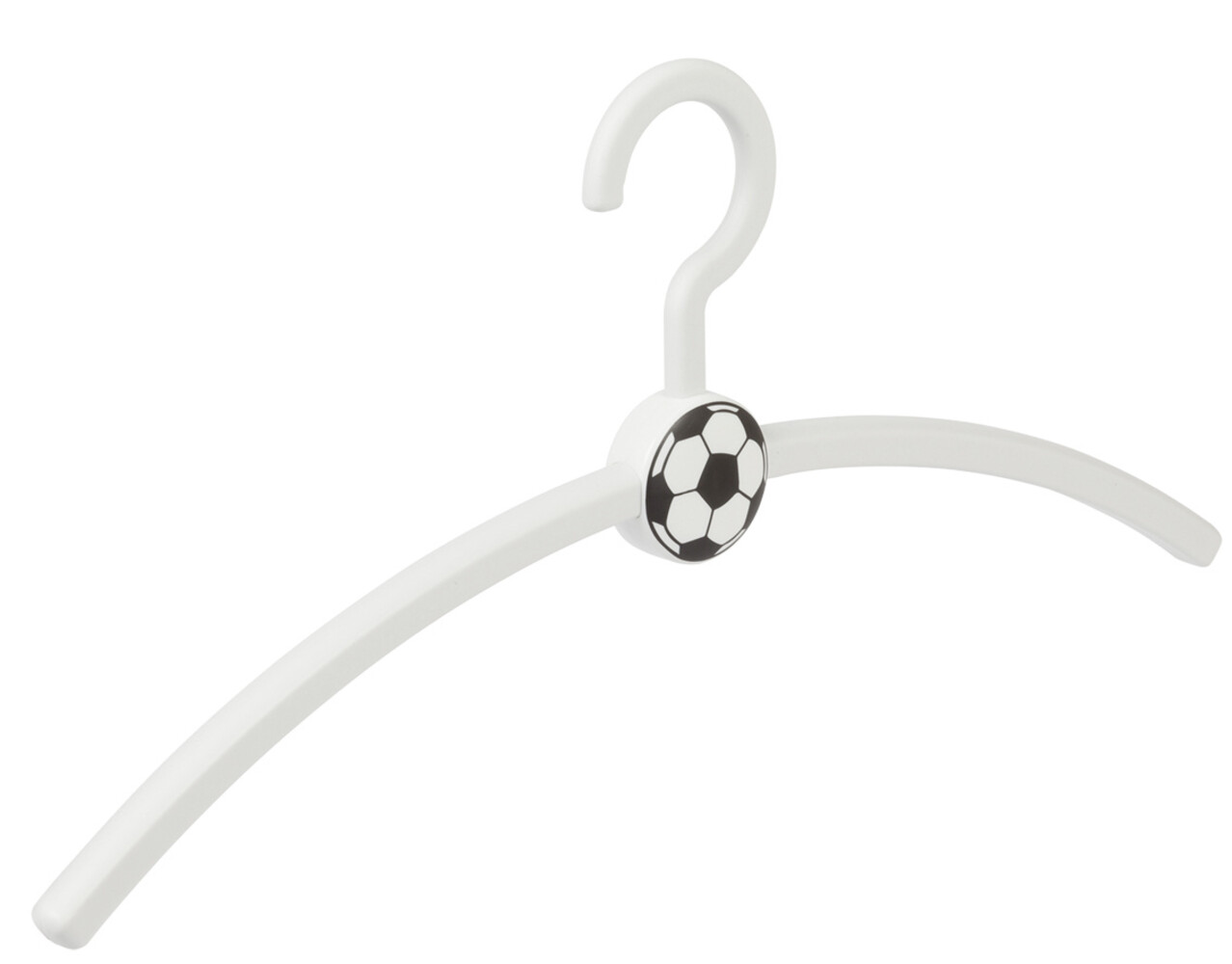 Garderobehanger - Jassenhanger - Volwassenen - 711110 - 6 Stuks - Fan - Voetbal - Kunststof - Wit - 45 cm - Kledinghanger - Kleerhanger - Voetbalhanger Garderobehanger - Jassenhanger - Volwassenen - 711110 - 6 Stuks - Fan - Voetbal - Kunststof - Wit - 45 cm - Kledinghanger - Kleerhanger - Voetbalhanger