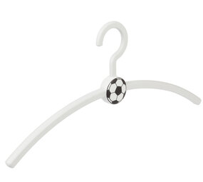 Garderobehanger - Jassenhanger - Volwassenen - 711110 - 6 Stuks - Fan - Voetbal - Kunststof - Wit - 45 cm - Kledinghanger - Kleerhanger - Voetbalhanger Garderobehanger - Jassenhanger - Volwassenen - 711110 - 6 Stuks - Fan - Voetbal - Kunststof - Wit - 45 cm - Kledinghanger - Kleerhanger - Voetbalhanger
