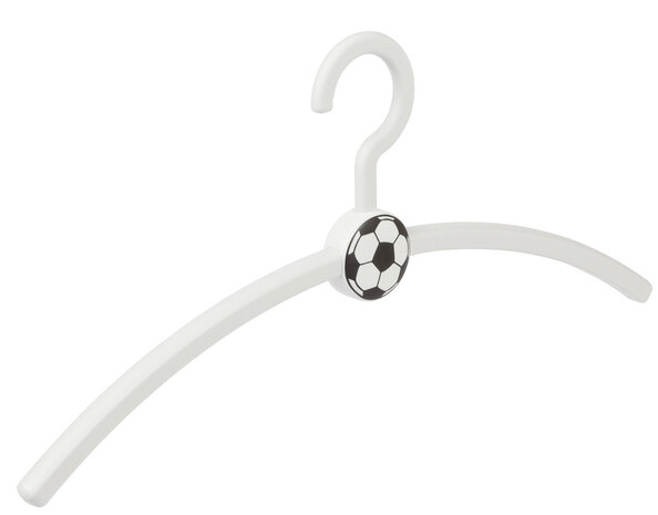 Garderobehanger - Jassenhanger - Volwassenen - 711110 - 6 Stuks - Fan - Voetbal - Kunststof - Wit - 45 cm - Kledinghanger - Kleerhanger - Voetbalhanger Garderobehanger - Jassenhanger - Volwassenen - 711110 - 6 Stuks - Fan - Voetbal - Kunststof - Wit - 45 cm - Kledinghanger - Kleerhanger - Voetbalhanger