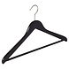 Kledinghanger - Volwassenen - 7130BA - 10 Stuks - Blousehanger - Shirthanger - Lotushout - Zwart Gelakt - Geknikt Model - Anti-slip Broeklat - 44 cm - Kleerhanger Kledinghanger - Volwassenen - 7130BA - 10 Stuks - Blousehanger - Shirthanger - Lotushout - Zwart Gelakt - Geknikt Model - Anti-slip Broeklat - 44 cm - Kleerhanger