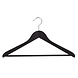 Kledinghanger - Volwassenen - 7130BA - 10 Stuks - Blousehanger - Shirthanger - Lotushout - Zwart Gelakt - Geknikt Model - Anti-slip Broeklat - 44 cm - Kleerhanger Kledinghanger - Volwassenen - 7130BA - 10 Stuks - Blousehanger - Shirthanger - Lotushout - Zwart Gelakt - Geknikt Model - Anti-slip Broeklat - 44 cm - Kleerhanger
