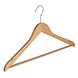 Kledinghanger - Volwassenen - 7131BA - 10 Stuks - Blousehanger - Shirthanger - Lotushout - Naturel Gelakt - Geknikt Model - Rokinkepingen en Anti-slip Broeklat - 44 cm - Kleerhanger Kledinghanger - Volwassenen - 7131BA - 10 Stuks - Blousehanger - Shirthanger - Lotushout - Naturel Gelakt - Geknikt Model - Rokinkepingen en Anti-slip Broeklat - 44 cm - Kleerhanger